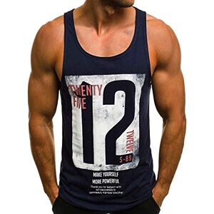 Cenlang Mens Summer Workout Tank Tops Muscle Cut Off Sleeveless Athletic Jersey T Shirt Slim Fit Graphic Printed Tee Shirts Vest