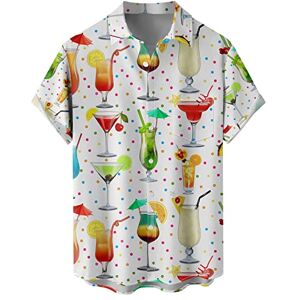 Generic Flower Short Sleeved Shirt Men's Summer Beach Style Relaxed Casual Lazy Shirt Opaque Shirt Mens Shirts Short Sleeve