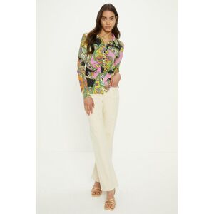 Oasis Paisley Ruched Front Shirt