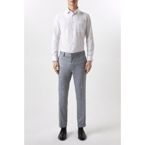 Burton Slim Fit Chambray Blue Slub Suit Trousers