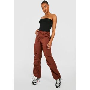 boohoo Tall Low Rise Elasticated Waist Parachute Cargo Trouser