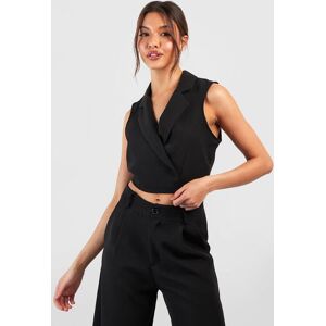 boohoo Tailored Tie Waist Waistcoat