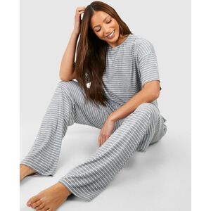 boohoo Tall Stripe Jersey Lounge Set