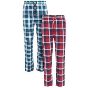 Threadbare 2 Pack Check 'Lowell' Cotton Pyjama Trousers