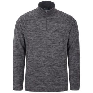 Mountain Warehouse Mens Snowdon Fleece Top (Charcoal) - Size X-Small