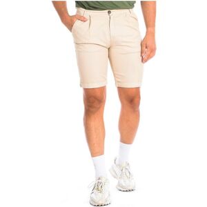 La Martina Mens Bermuda Shorts With Straight Cut Hem Tmb004-Tl121 - Beige Linen - Size 33 (Waist)