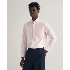 Gant Mens Regular Fit Long Sleeve Oxford Shirt - Pink - Size 4xl