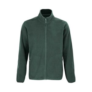 Sols Mens Factor Recycled Fleece Jacket (Forest Green) - Size Medium