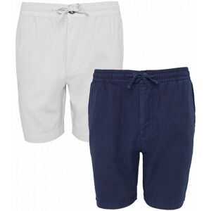 Threadbare Mens 2 Pack 'Frankland' Cotton Lyocell Jogger Style Shorts - Navy - Size X-Large