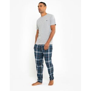 Threadbare Mens Light Grey 'Delano' Cotton Blend Pyjama Set - Size 2xl