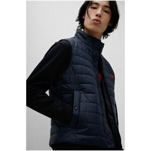 Hugo Mens Bentino Sustainable Water Repellent Slim Fit Gilet - Navy - Blue - Size Medium