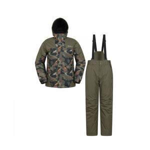 Mountain Warehouse Mens Camo Ski Jacket & Trousers (Green) - Size Medium