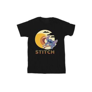 Disney Boys Lilo & Stitch Summer Waves T-Shirt (Black) Cotton - Size 7-8y