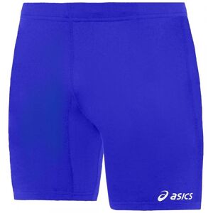 Asics Stretch Waist Logo Mens Blue Shorts Cotton - Size Large