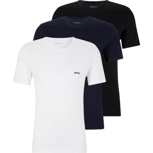 Boss 3 Pack Mens Classic T-Shirt - Multicolour Cotton - Size Medium