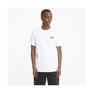 Puma Mens Essentials Small Logo T-Shirt Tee - White - Size Medium