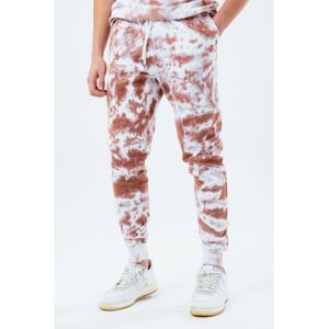 Hype Beige Tie Dye Scribble Logo Mens Joggers Cotton - Size 3xl