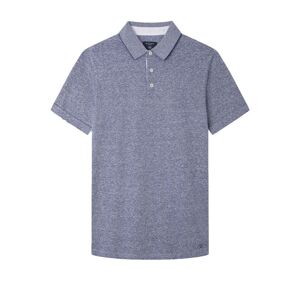 Hackett London Mens Cotton Linen Filafil Polo Shirt Blue - Size Medium