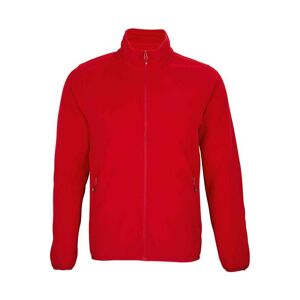 Sols Mens Factor Recycled Fleece Jacket (Red) - Size Large