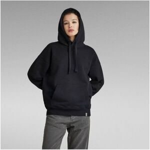 G Star Raw Mens G-Star Raw Essential Unisex Loose Hoodie - Black Cotton - Size X-Large