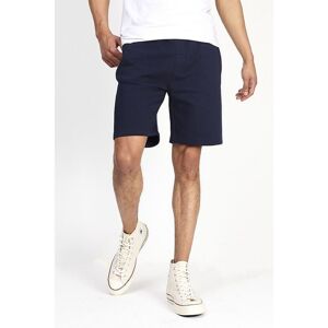 Brave Soul Mens Dark Navy 'Tarley' Basic Fleece Shorts Cotton - Size Medium