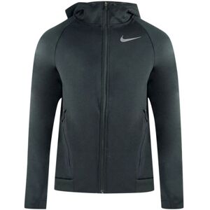 Nike Mens Swoosh Logo Black Zip-Up Hoodie - Size X-Large