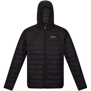 Regatta Mens Hillpack Hooded Lightweight Jacket (Black) - Size Small