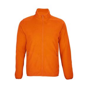 Sols Mens Factor Recycled Fleece Jacket (Orange) - Size Large