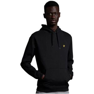 Lyle & Scott Mens Pullover Hoodie In Black Cotton - Size X-Large