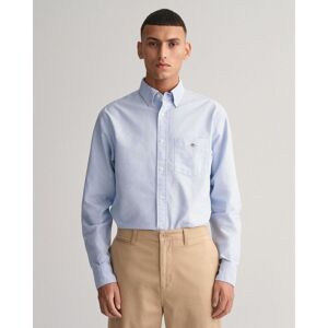 Gant Mens Regular Fit Long Sleeve Oxford Shirt - Blue Cotton - Size 4xl