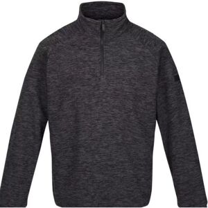 Regatta Mens Eithan Marl Quarter Zip Fleece Top (Black/dark Grey) - Size Small