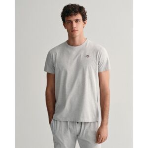Gant Mens Shield Pyjama T-Shirt - Light Grey - Size Large