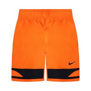 Nike Stretch Waist Orange/black Graphic Logo Mens Shorts 783313 815 - Size Large