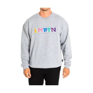 La Martina Mens Long-Sleeved Round Neck Sweatshirt Tmf304-Fp538 - Grey Cotton - Size 2xl