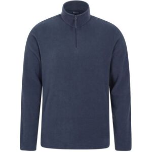 Mountain Warehouse Mens Camber Ii Half Zip Fleece Top (Navy) - Size Medium