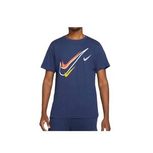 Nike Multi Swoosh Mens T-Shirt Navy - Size X-Large