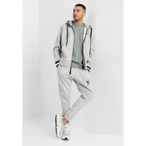 Nike Air Mens Zip Through Tracksuit Set Full In Grey Cotton - Size Medium