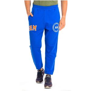 La Martina Mens Jogger Sports Pants 11m100-Fp533 - Blue Cotton - Size Small