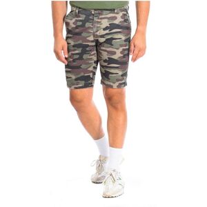 La Martina Mens Bermuda Shorts With Straight Hem Cut Tmb301-Tw415 Men - Green Cotton - Size 32 (Waist)