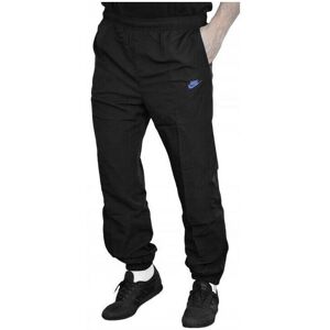 Nike Mens Light Weight Woven Track Pants Black/blue - Size Medium