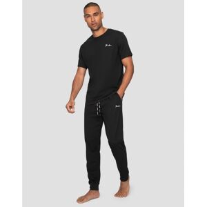 Threadbare Mens Black 'Elton' Cotton Blend Jersey Pyjama Set - Size 2xl