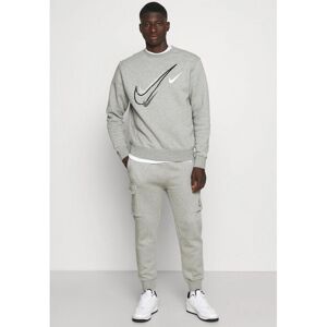 Nike Mens Multi Swoosh Crew Neck Tracksuit In Grey Cotton - Size Large