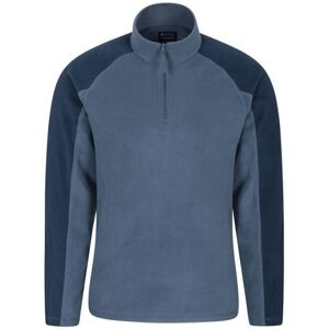 Mountain Warehouse Mens Ashbourne Fleece Top (Blue) - Size 2xs