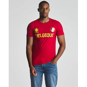 UEFA Belgium Cotton T-Shirt RED L43 male