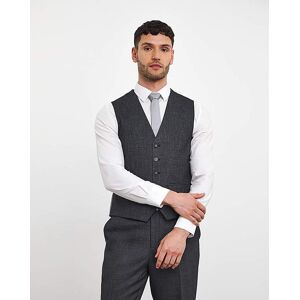 Jacamo Regular Fit Stretch Waistcoat Charcoal 54R male