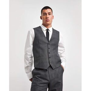 Jacamo Reg Prince of Wales Charcoal Waistcoat Grey 44R male