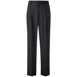 Williams & Brown London Charcoal Pleat Front Reg Fit Trousers Charcoal 48S male