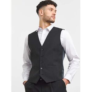 Jacamo Black Hank Tonic Waistcoat Long Black 54S male