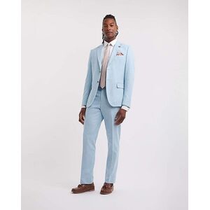 Jacamo Danny Linen Mix Suit Trouser Light Blue 38R male