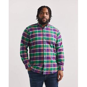 Polo Ralph Lauren Check Oxford Shirt Purple/Green 4XL male
